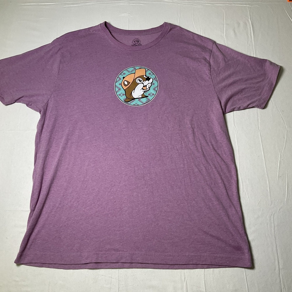 Buc-ee's Stuck On Buc-ee's Purple Heather Graphic T-Shirt 2X Texas Souvenir 530
